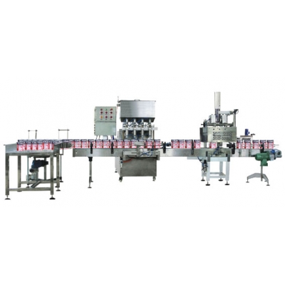Fully automated filler for weighted and production line filling of 1 to 60-litre